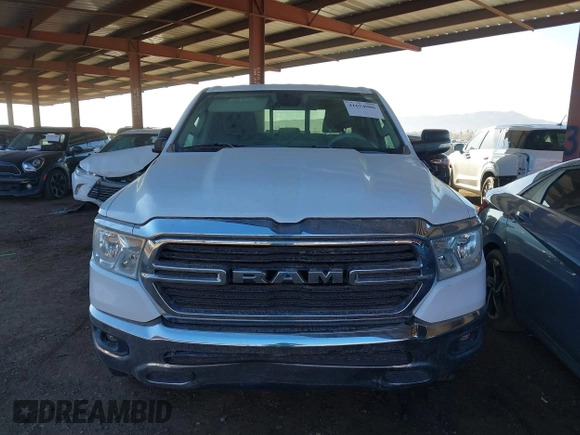 2020 Ram 1500 Big Horn with VIN 1C6RREBT9LN210581, listed as a IAAI auction lot 41654086 with 72,916 mi miles. Bid and sale history available at carsss.com. Image 12.
