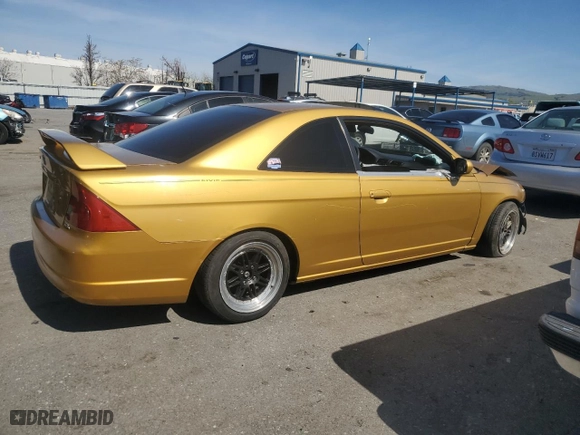 2001 Honda Civic EX with VIN 1HGEM21951L010642, listed as a Copart auction lot 50190695 with 0 mi miles and Salvage Title. Bid and sale history available at carsss.com. Image 3.