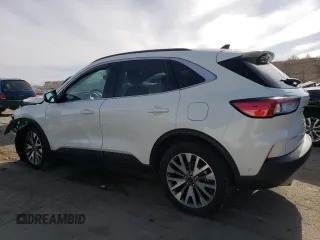 2020 Ford Escape Titanium Hybrid z VIN 1FMCU9DZXLUC07311, wystawiony jako Copart lot #48085815 z przebiegiem 50 472 mil mil oraz Szkoda całkowita • Salvage title. Historia ofert i sprzedaży dostępna na DreamBid. Obrazek 2.