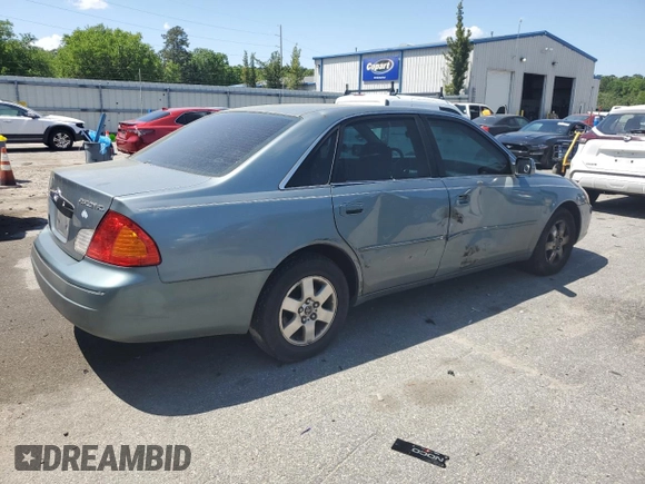 2002 Toyota Avalon XL with VIN 4T1BF28B02U237233, listed as a Copart auction lot 52605245 with 185,578 mi miles and Salvage Title. Bid and sale history available at carsss.com. Image 3.