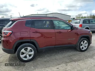 2020 Jeep Compass Latitude with VIN 3C4NJDBB6LT165048, listed as a Copart auction lot 56165965 with 83,351 mi miles and Salvage title. Bid and sale history available at DreamBid. Image 3.
