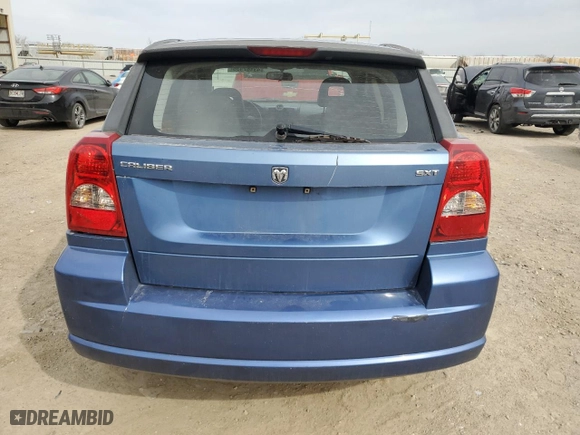 2007 Dodge Caliber SXT with VIN 1B3HB48B17D105063, listed as a Copart auction lot 49482935 with 165,237 mi miles and Salvage Title. Bid and sale history available at carsss.com. Image 6.