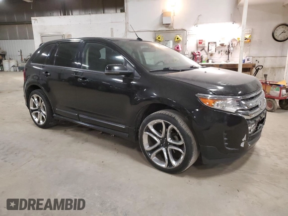 2012 Ford Edge Sport with VIN 2FMDK4AKXCBA59932, listed as a Copart auction lot 44307505 with 258,446 mi miles and Salvage Title. Bid and sale history available at carsss.com. Image 4.
