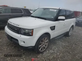 2013 Land Rover Range Rover Sport HSE Lux with VIN SALSK2D42DA771256, listed as a Copart auction lot 55145025 with 127,757 mi miles and Salvage title. Bid and sale history available at DreamBid. Image 1.