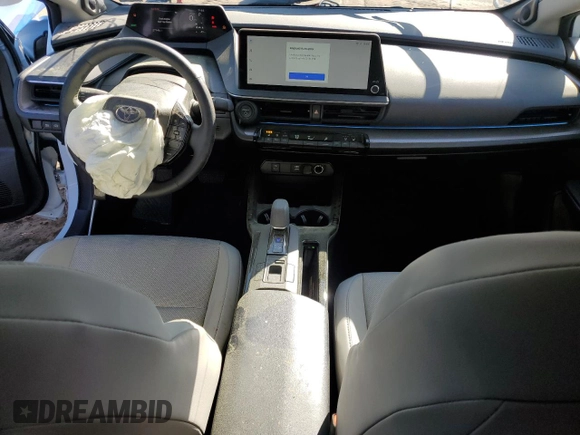 2023 Toyota Prius LE with VIN JTDADABU2P3000654, listed as a Copart auction lot 51953505 with 27,946 mi miles and Salvage Title. Bid and sale history available at DreamBid. Image 8.