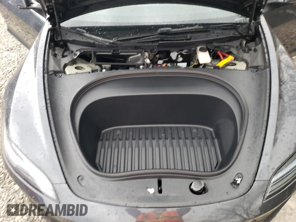 2024 Tesla Model 3 with VIN 5YJ3E1EA7RF858716, listed as a Copart auction lot 49809325 with 9,936 mi miles and Non Repairable. Bid and sale history available at DreamBid. Image 11.