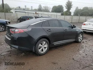 2015 Kia Optima Hybrid with VIN KNAGM4AD0F5082638, listed as a Copart auction lot 72855864 with 0 mi miles and Salvage Title. Bid and sale history available at carsss.com. Image 3.