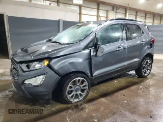 2020 Ford EcoSport SES z VIN MAJ6S3JL9LC346068, wystawiony jako Copart lot #50605445 z przebiegiem 84 039 mil mil oraz Czysty tytuł • Clean title. Historia ofert i sprzedaży dostępna na DreamBid. Obrazek 1.