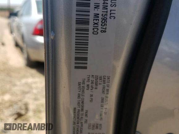 2021 Jeep Compass Limited with VIN 3C4NJDCB4MT595578, listed as a Copart auction lot 57837145 with Not provided miles and Salvage title. Bid and sale history available at DreamBid. Image 13.
