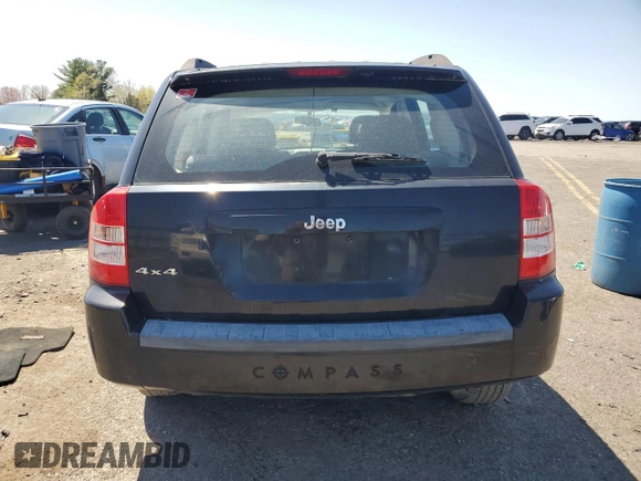 2007 Jeep Compass Sport with VIN 1J8FF47W97D431474, listed as a Copart auction lot 53713045 with 146,370 mi miles and Salvage Title. Bid and sale history available at carsss.com. Image 6.