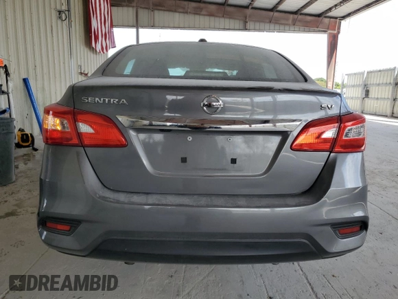 2019 Nissan Sentra SV with VIN 3N1AB7AP9KL607459, listed as a Copart auction lot 52867575 with 58,286 mi miles and Non Repairable. Bid and sale history available at carsss.com. Image 6.