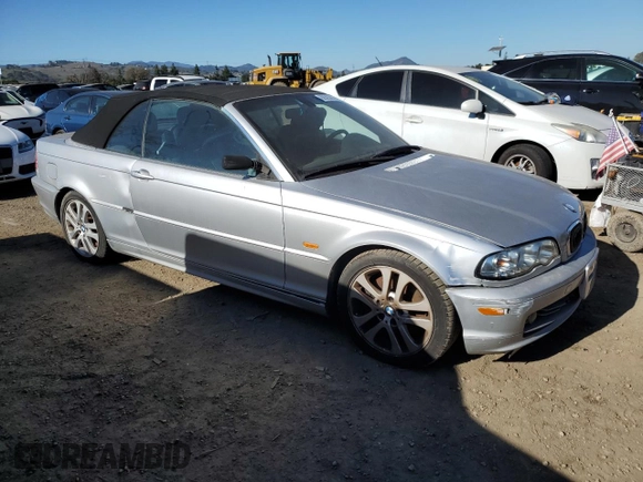 2001 BMW 3 Series 330Ci with VIN WBABS534X1JU87859, listed as a Copart auction lot 88583835 with 151,497 mi miles and Clean Title. Bid and sale history available at carsss.com. Image 4.