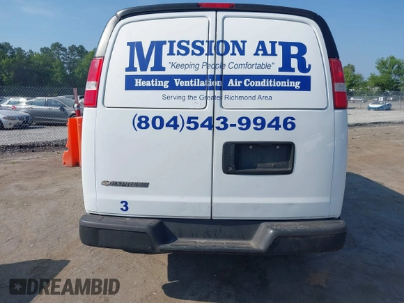 2017 Chevrolet Express Cargo with VIN 1GCWGAFF9H1286007, listed as a IAAI auction lot 42583430 with 257,665 mi miles and . Bid and sale history available at DreamBid. Image 16.