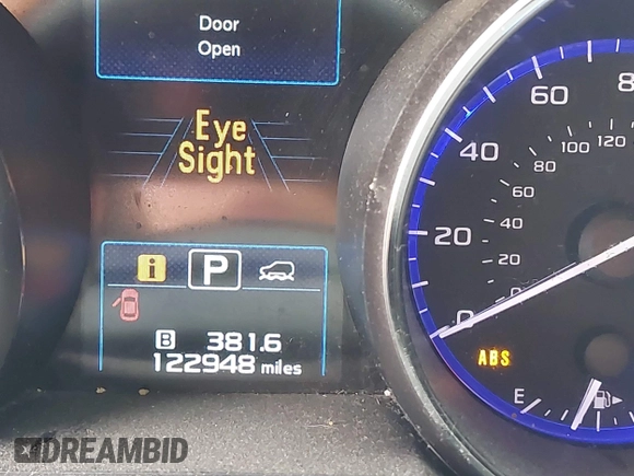 2019 Subaru Outback Premium with VIN 4S4BSAFC6K3324612, listed as a IAAI auction lot 42376654 with 122,948 mi miles and . Bid and sale history available at DreamBid. Image 15.