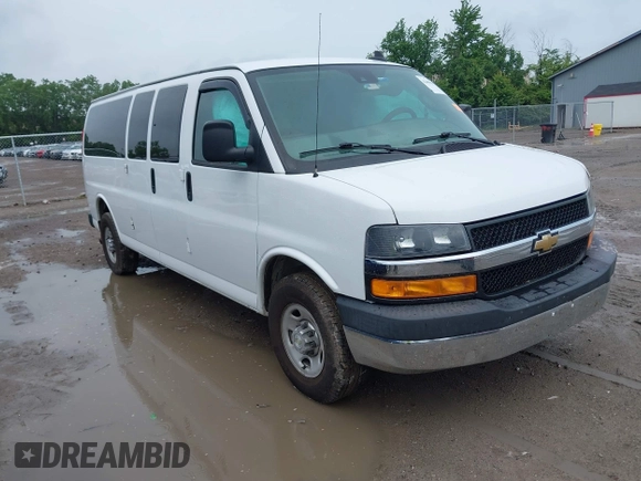 2020 Chevrolet Express Passenger LT with VIN 1GAZGPFG0L1206409, listed as a IAAI auction lot 42489455 with 114,452 mi miles and . Bid and sale history available at DreamBid. Image 1.