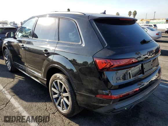 2024 Audi Q7 Premium Plus with VIN WA1LCBF70RD007292, listed as a Copart auction lot 74625464 with 5,831 mi miles and Salvage Title. Bid and sale history available at carsss.com. Image 2.