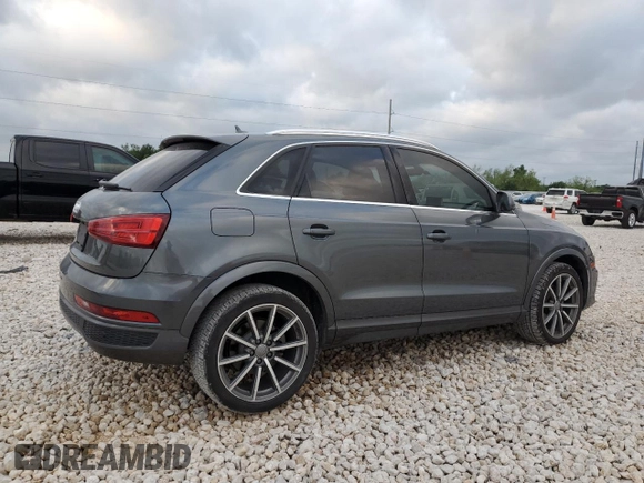 2018 Audi Q3 Premium Plus with VIN WA1HCCFS7JR022640, listed as a Copart auction lot 53517985 with 52,513 mi miles and Salvage Title. Bid and sale history available at carsss.com. Image 3.