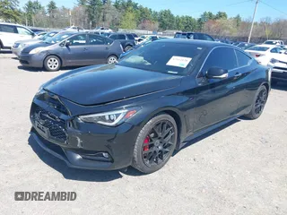 2022 Infiniti Q60 Red Sport 400 with VIN JN1FV7LL5NM680815, listed as a IAAI auction lot 42114128 with 15,584 mi miles and . Bid and sale history available at DreamBid. Image 17.
