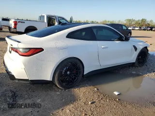2024 BMW M4 Competition xDrive with VIN WBS43AZ09RCP58277, listed as a Copart auction lot 47628415 with 3,312 mi miles and Salvage Title. Bid and sale history available at carsss.com. Image 3.