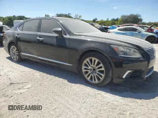 2014 Lexus LS 460 L with VIN JTHGL5EF0E5051832, listed as a Copart auction lot 50557425 with 102,903 mi miles and Clean title. Bid and sale history available at DreamBid. Image 4.