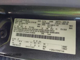 2017 Ford F-150 XL с VIN 1FTEW1CF2HKC53850, выставлен на аукционе IAAI как лот 41996911 с пробегом 234 649 миль миль и . История ставок и продаж доступна на DreamBid. Изображение 9.
