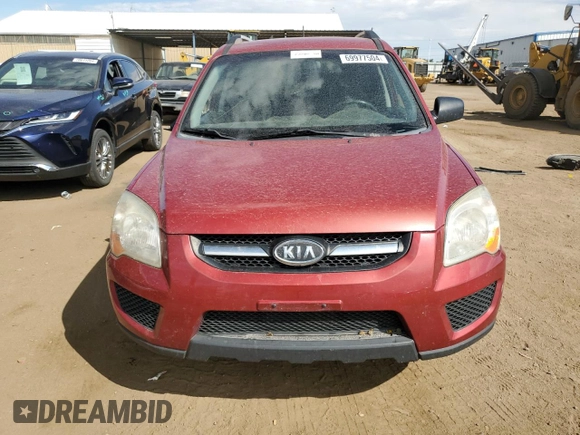 2009 Kia Sportage LX with VIN KNDJF724697602658, listed as a Copart auction lot 69977504 with 152,328 mi miles and Salvage Title. Bid and sale history available at carsss.com. Image 5.