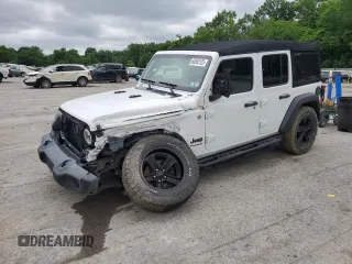 2020 Jeep Wrangler Unlimited Freedom z VIN 1C4HJXDG2LW165369, wystawiony jako Copart lot #60552125 z przebiegiem 93 853 mil mil oraz Szkoda całkowita • Salvage title. Historia ofert i sprzedaży dostępna na DreamBid. Obrazek 1.