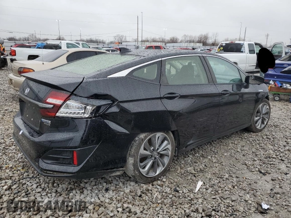 2018 Honda Clarity Plug-In Hybrid Touring with VIN JHMZC5F36JC013265, listed as a Copart auction lot 82575623 with 100,748 mi miles. Bid and sale history available at carsss.com. Image 3.