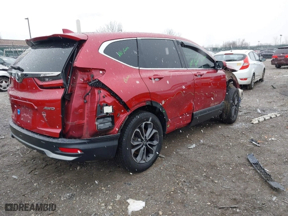 2020 Honda CR-V EX-L with VIN 2HKRW2H86LH663785, listed as a IAAI auction lot 41351938 with 1 mi miles. Bid and sale history available at carsss.com. Image 4.