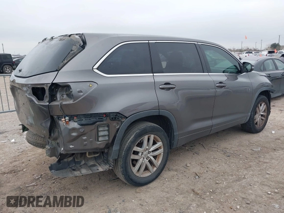 2015 Toyota Highlander LE z VIN 5TDZARFHXFS010904, wystawiony jako IAAI lot #41608105 z przebiegiem 155 815 mil mil oraz . Historia ofert i sprzedaży dostępna na DreamBid. Obrazek 4.