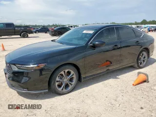 2024 Honda Accord EX с VIN 1HGCY1F37RA059116, выставлен на аукционе Copart как лот 60640435 с пробегом Не указан миль и Списание • Salvage title. История ставок и продаж доступна на DreamBid. Изображение 1.