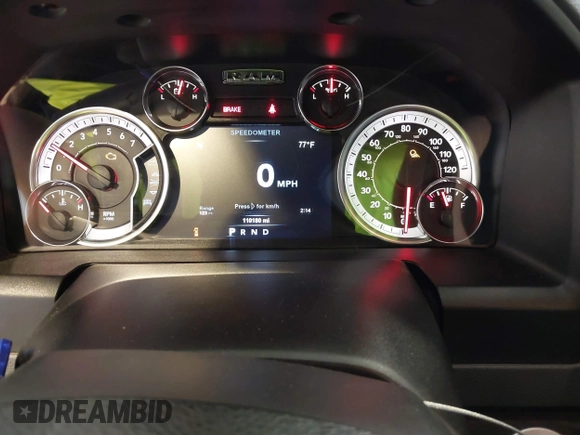 2019 Ram 1500 Warlock z VIN 1C6RR7LT9KS534267, wystawiony jako IAAI lot #42289167 z przebiegiem 110 180 mil mil oraz . Historia ofert i sprzedaży dostępna na DreamBid. Obrazek 7.