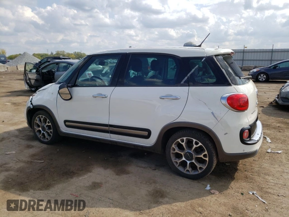 2014 FIAT 500L Trekking with VIN ZFBCFADH2EZ006597, listed as a Copart auction lot 71991734 with 126,092 mi miles and Salvage Title. Bid and sale history available at carsss.com. Image 2.