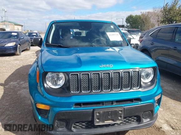 2021 Jeep Renegade Sport with VIN ZACNJCABXMPM46996, listed as a IAAI auction lot 41285728 with 34,266 mi miles and . Bid and sale history available at DreamBid. Image 12.