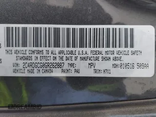 2016 Dodge Grand Caravan SXT with VIN 2C4RDGCG0GR262887, listed as a IAAI auction lot 42097766 with 55,491 mi miles and . Bid and sale history available at DreamBid. Image 9.
