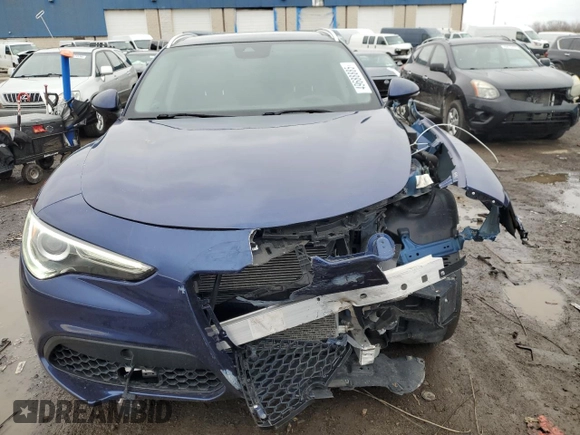 2019 Alfa Romeo Stelvio Ti with VIN ZASPAKBN4K7C58880, listed as a Copart auction lot 49688885 with 43,764 mi miles and Clean title. Bid and sale history available at DreamBid. Image 5.