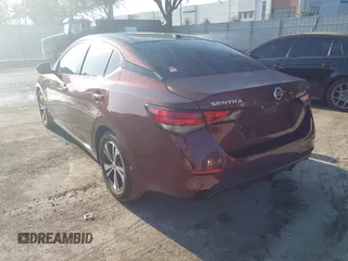 2021 Nissan Sentra SV with VIN 3N1AB8CV6MY267856, listed as a IAAI auction lot 42162019 with 48,165 mi miles and . Bid and sale history available at DreamBid. Image 3.