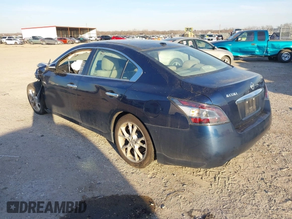 2012 Nissan Maxima S with VIN 1N4AA5APXCC848941, listed as a IAAI auction lot 41328588 with 102,079 mi miles and . Bid and sale history available at DreamBid. Image 3.
