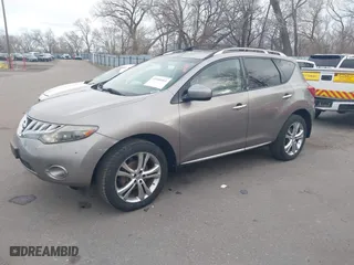 2009 Nissan Murano LE with VIN JN8AZ18W39W125436, listed as a IAAI auction lot 41946561 with 157,832 mi miles. Bid and sale history available at carsss.com. Image 2.