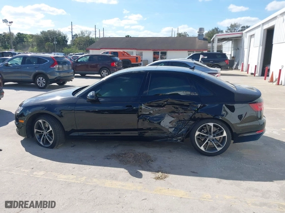 2019 Audi A4 Premium with VIN WAUGMAF41KN018335, listed as a IAAI auction lot 41570587 with 22,795 mi miles. Bid and sale history available at carsss.com. Image 14.