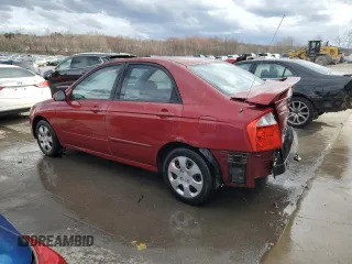 2006 Kia Spectra EX with VIN KNAFE121865254300, listed as a Copart auction lot 51271085 with 151,680 mi miles and Salvage Title. Bid and sale history available at carsss.com. Image 2.