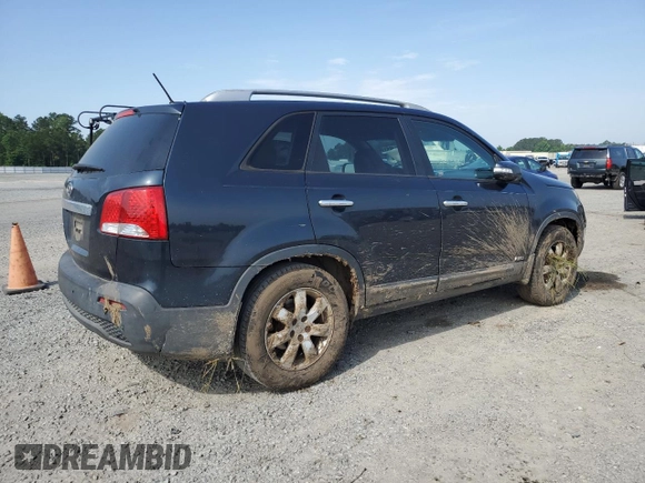 2013 Kia Sorento LX with VIN 5XYKTCA65DG314182, listed as a Copart auction lot 57438425 with 219,691 mi miles and Salvage title. Bid and sale history available at DreamBid. Image 3.
