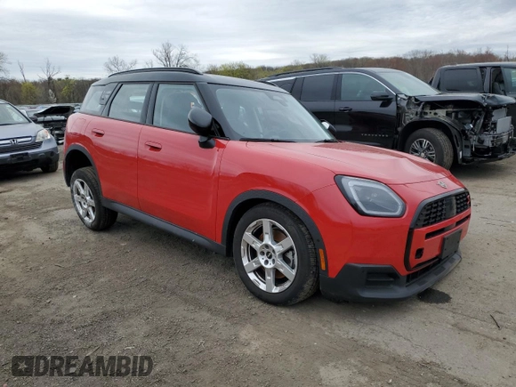 2025 MINI Countryman S z VIN WMZ23GA06S7P55977, wystawiony jako Copart lot #54164345 z przebiegiem 3 384 mil mil oraz Szkoda całkowita • Salvage title. Historia ofert i sprzedaży dostępna na DreamBid. Obrazek 4.