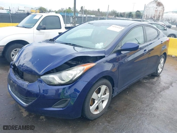 2011 Hyundai Elantra GLS PZEV with VIN 5NPDH4AE3BH056712, listed as a IAAI auction lot 41914369 with 144,513 mi miles. Bid and sale history available at carsss.com. Image 2.