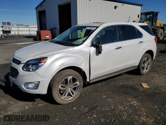 2016 Chevrolet Equinox LTZ with VIN 2GNFLGE32G6261555, listed as a Copart auction lot 48196325 with 47,530 mi miles and Salvage Title. Bid and sale history available at carsss.com. Image 1.