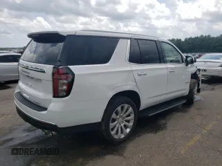 2024 Chevrolet Tahoe Premier with VIN 1GNSCSKD8RR247861, listed as a Copart auction lot 58767795 with 27,303 mi miles and Salvage title. Bid and sale history available at DreamBid. Image 3.