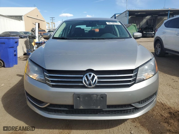 2013 Volkswagen Passat S w/Appearance with VIN 1VWAH7A37DC013960, listed as a Copart auction lot 50190775 with 110,656 mi miles and Non Repairable. Bid and sale history available at carsss.com. Image 5.