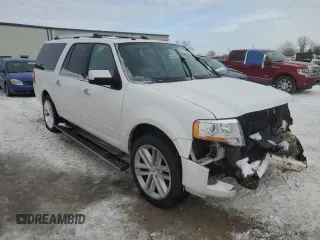 2017 Ford Expedition EL Limited with VIN 1FMJK2AT9HEA30272, listed as a Copart auction lot 87948035 with 134,204 mi miles and Salvage Title. Bid and sale history available at carsss.com. Image 4.