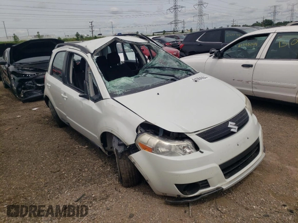 2007 Suzuki SX4 with VIN JS2YB413775105036, listed as a Copart auction lot 61984964 with 0 mi miles and Salvage Title. Bid and sale history available at carsss.com. Image 4.