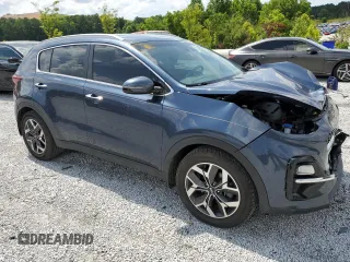 2021 Kia Sportage EX with VIN KNDPN3AC1M7891004, listed as a Copart auction lot 60195965 with 68,723 mi miles and Salvage title. Bid and sale history available at DreamBid. Image 4.